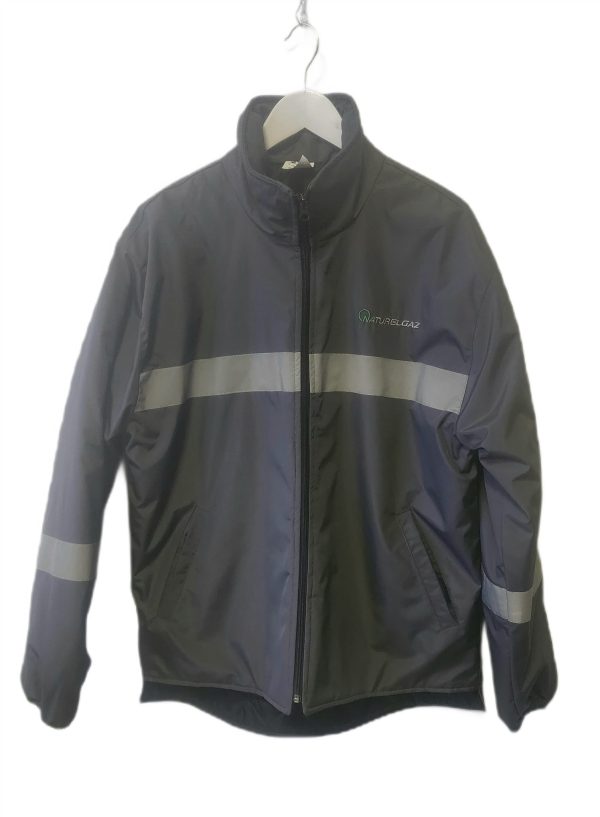 Gri Parlak Kışlık Parka Kod 006